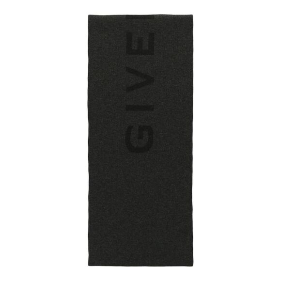 4G Logo Reversible Wool Scarf